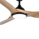 FAN VENTILATION WITH LIGHT  PRCF-80722 132cm 3Φ BLACK/BROWN